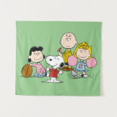 Snoopy en het Football Gang Play Wandkleed (Voorkant (horizontaal))