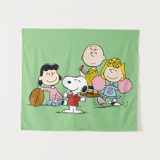 Snoopy en het Football Gang Play Wandkleed (Voorkant (horizontaal))