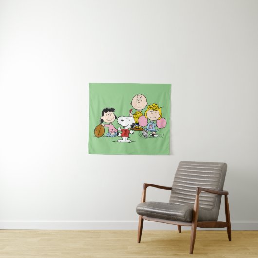 Snoopy en het Football Gang Play Wandkleed (In Situ (horizontaal))
