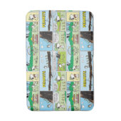 Snoopy en vrienden | Ga kamperen Badmat (Voorkant Verticaal)