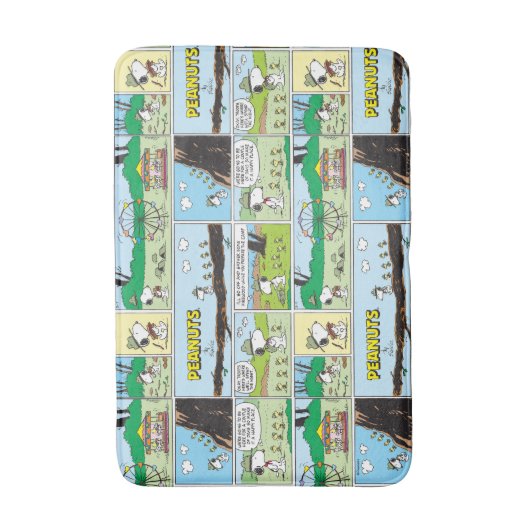 Snoopy en vrienden | Ga kamperen Badmat (Voorkant Verticaal)