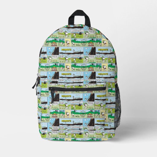 Snoopy en vrienden | Ga kamperen Bedrukte Rugzak (Voorkant)