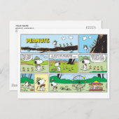 Snoopy en vrienden | Ga kamperen Briefkaart (Voorkant / Achterkant)