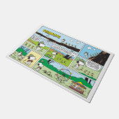 Snoopy en vrienden | Ga kamperen Deurmat (Schuin)