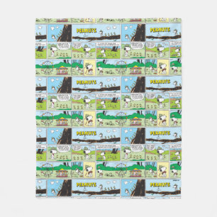 Snoopy en vrienden Ga kamperen Fleece Deken