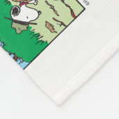 Snoopy en vrienden | Ga kamperen Fleece Deken (Hoek)