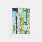 Snoopy en vrienden | Ga kamperen Fleece Deken (Voorkant)