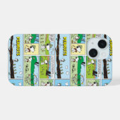Snoopy en vrienden | Ga kamperen iPhone 15 Case (Achterkant horizontaal)