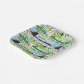 Snoopy en vrienden | Ga kamperen Papieren Bordje (Gebogen)