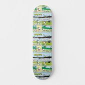 Snoopy en vrienden | Ga kamperen Persoonlijk Skateboard (Voorkant)