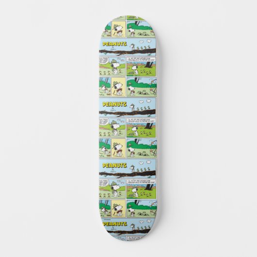 Snoopy en vrienden | Ga kamperen Persoonlijk Skateboard (Voorkant)