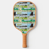 Snoopy en vrienden | Ga kamperen Pickleball Paddle (Voorkant)