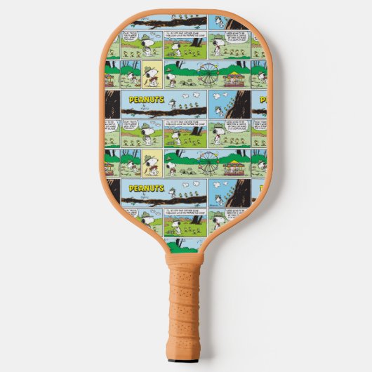 Snoopy en vrienden | Ga kamperen Pickleball Paddle (Achterkant)