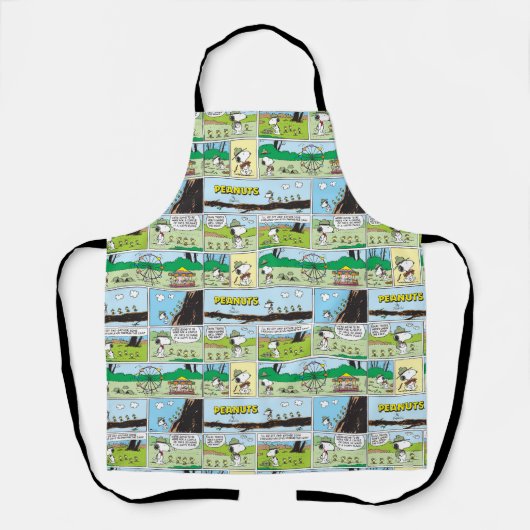 Snoopy en vrienden | Ga kamperen Schort (Voorkant)