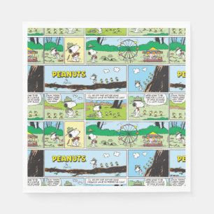 Snoopy en vrienden   Ga kamperen Servet