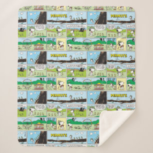 Snoopy en vrienden Ga kamperen Sherpa Deken