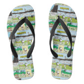 Snoopy en vrienden | Ga kamperen Teenslippers (Voetbed)