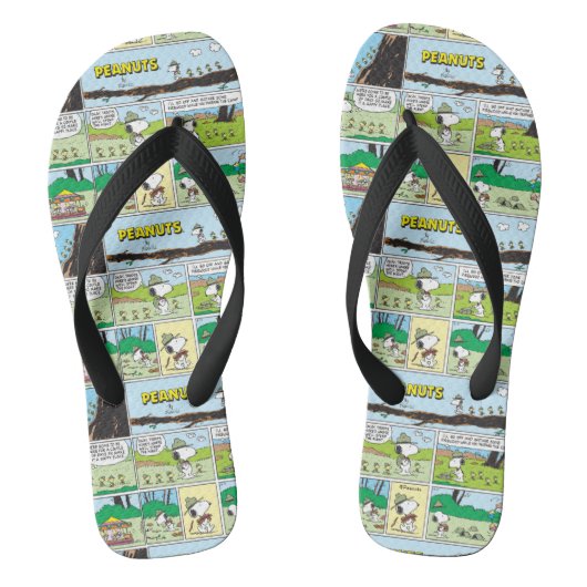 Snoopy en vrienden | Ga kamperen Teenslippers (Voetbed)