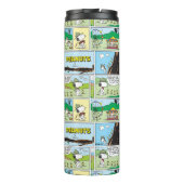 Snoopy en vrienden | Ga kamperen Thermosbeker (Achterkant)