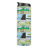 Snoopy en vrienden | Ga kamperen Thermosbeker (Geroteerd rechts)