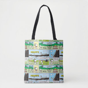 Snoopy en vrienden   Ga kamperen Tote Bag