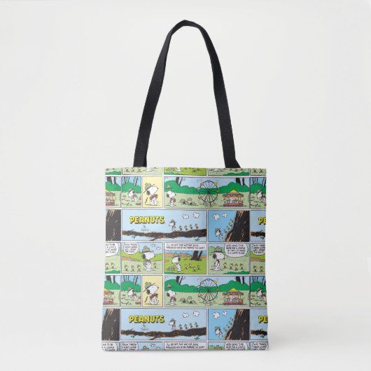 Snoopy en vrienden | Ga kamperen Tote Bag (Voorkant)