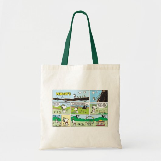 Snoopy en vrienden | Ga kamperen Tote Bag (Voorkant)