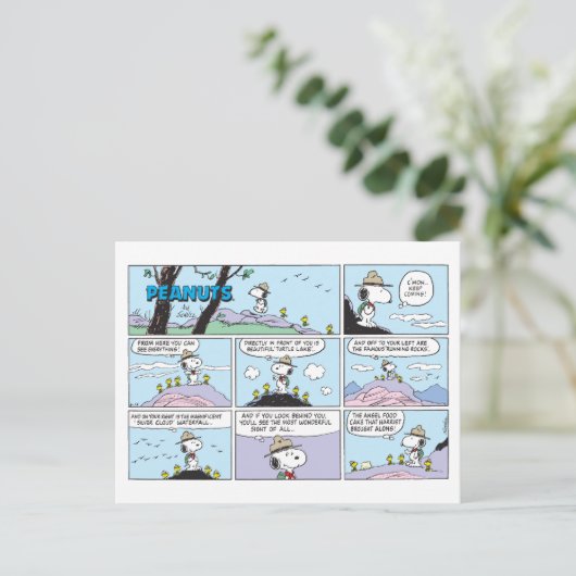 Snoopy en vrienden | Ga wandelen Briefkaart (Staand voorkant)