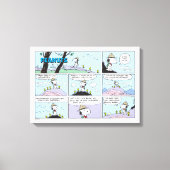 Snoopy en vrienden | Ga wandelen Canvas Afdruk (Voorkant)