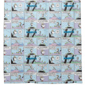 Snoopy en vrienden | Ga wandelen Douchegordijn (Voorkant)