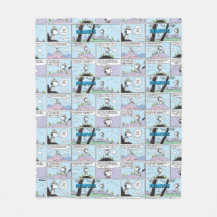 Snoopy en vrienden Ga wandelen Fleece Deken