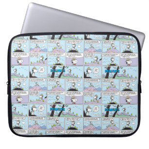 Snoopy en vrienden Ga wandelen Laptop Sleeve
