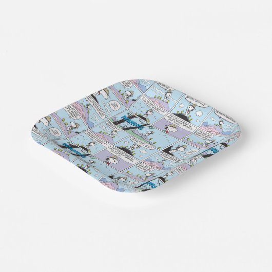 Snoopy en vrienden | Ga wandelen Papieren Bordje (Gebogen)