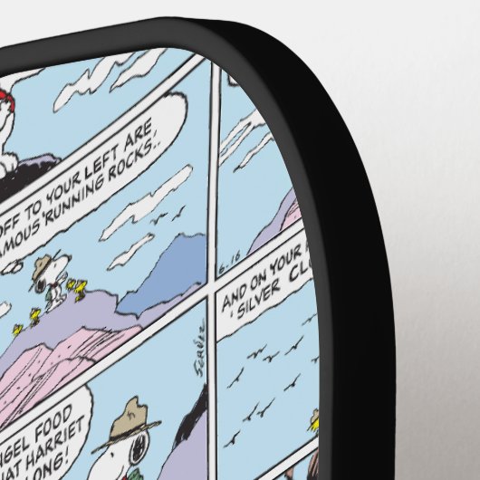 Snoopy en vrienden | Ga wandelen Pickleball Paddle (Links Detail)