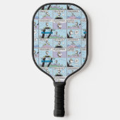 Snoopy en vrienden | Ga wandelen Pickleball Paddle (Achterkant)