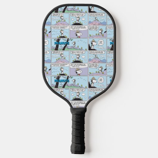 Snoopy en vrienden | Ga wandelen Pickleball Paddle (Achterkant)
