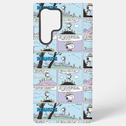 Snoopy en vrienden | Ga wandelen Samsung Galaxy Hoesje (Achterkant)
