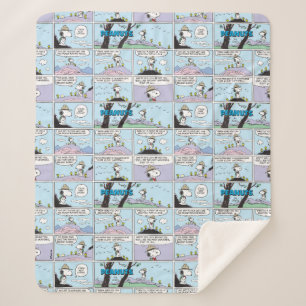 Snoopy en vrienden Ga wandelen Sherpa Deken