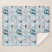 Snoopy en vrienden | Ga wandelen Sherpa Deken (Voorkant (horizontaal))