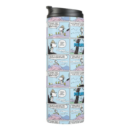 Snoopy en vrienden | Ga wandelen Thermosbeker (Geroteerd rechts)