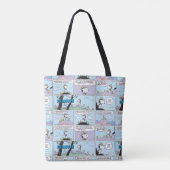 Snoopy en vrienden | Ga wandelen Tote Bag (Achterkant)