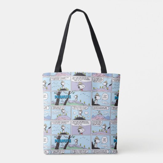 Snoopy en vrienden | Ga wandelen Tote Bag (Achterkant)
