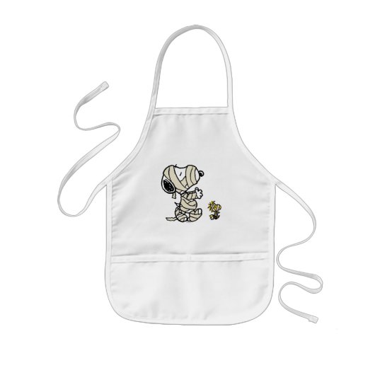Snoopy en Woodstock Mummies Kinder Schort (Voorkant)