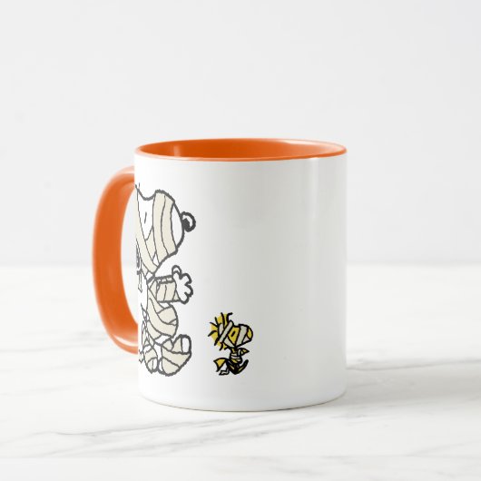Snoopy en Woodstock Mummies Mok (Voorkant links)