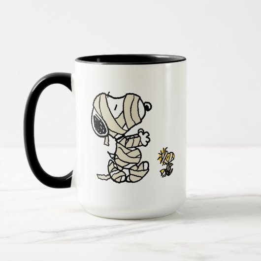 Snoopy en Woodstock Mummies Mok (Links)
