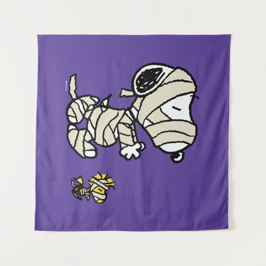 Snoopy en Woodstock Mummies Wandkleed (Voorkant (horizontaal))