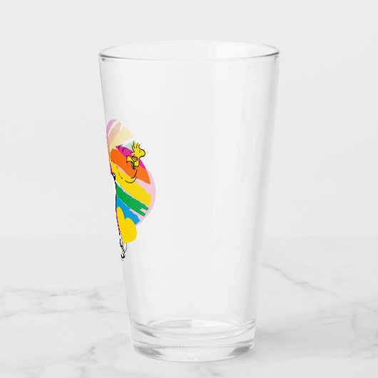 Snoopy en Woodstock | Rainboogharten Glas (Links)