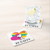 Snoopy en Woodstock | Rainboogharten Kartonnen Onderzetters (Insitu)