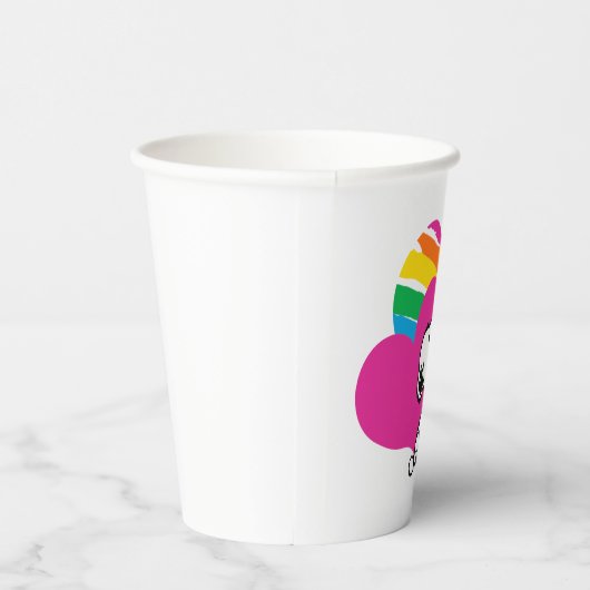 Snoopy en Woodstock | Rainboogharten Papieren Bekers (Rechts)