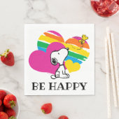 Snoopy en Woodstock | Rainboogharten Servet (Insitu)